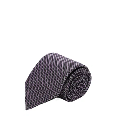 Destin Surl Polka Dot Silk Tie In Black
