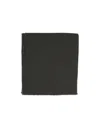 Destin Surl Raw-edged Rectangular Scarf In Gray