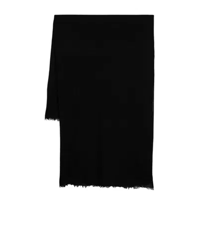 Destin Surl Rectangular Scarf In Black