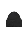 Destin Surl Rib Knitted Cap In Black