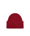 Destin Surl Rib Knitted Cap In Red