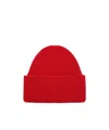 Destin Surl Rib Knitted Cap In Red