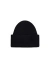 Destin Surl Rib Knitted Hat In Black