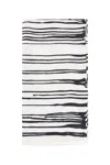 Destin Unisex Black&white Scarves In Black&white