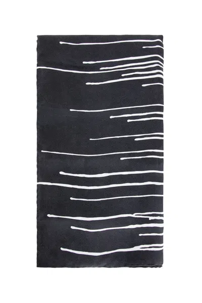 Destin Unisex Black&white Scarves