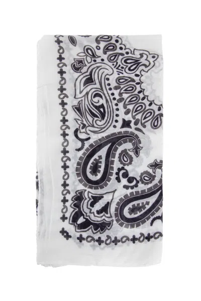 Destin Unisex Black&white Scarves