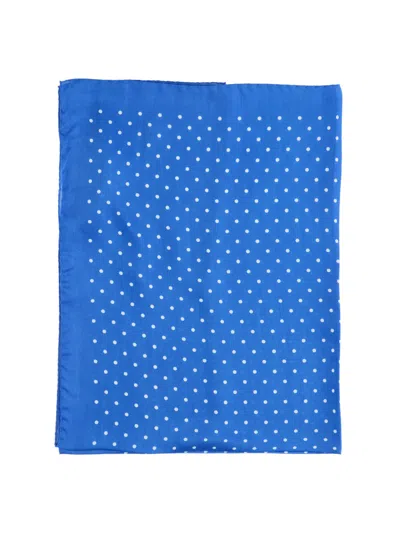 Destin Unisex Modal & Silk Scarf In Blue