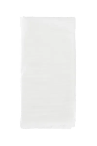Destin Unisex White Scarves