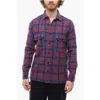 Destin Utility Pockets Wester Color Wool Blend Shirt