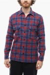 Destin Utility Pockets Wester Color Wool Blend Shirt