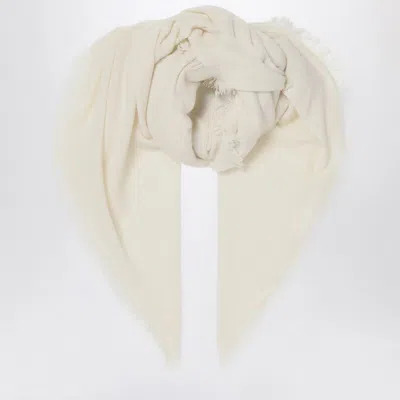 DESTIN DESTIN  WHITE MILK CASHMERE SCARF