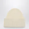 Shop Destin White Wool And Cashmere Beanie
