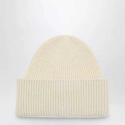 DESTIN DESTIN WHITE WOOL AND CASHMERE BEANIE