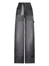 Destin Winona Denim-effect Trousers In Black