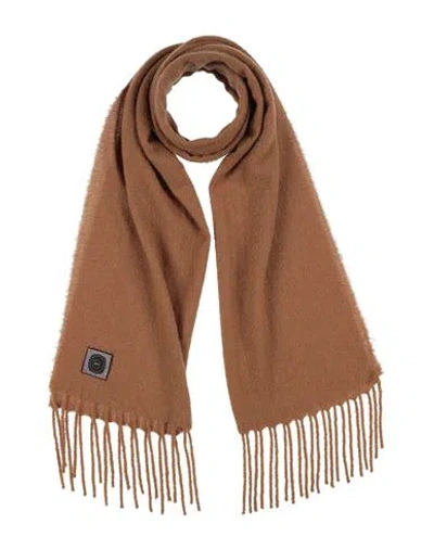 Destin Woman Scarf Camel Size - Wool, Cashmere, Polyamide In Beige