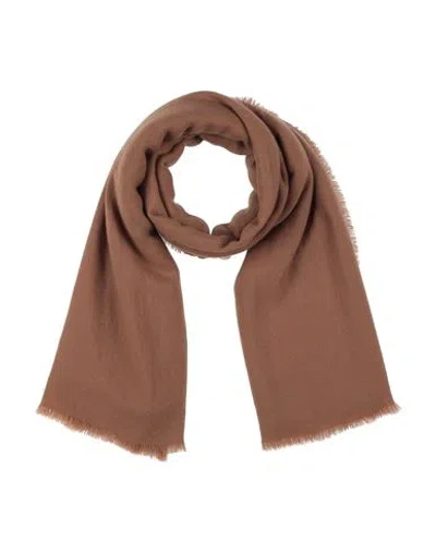Destin Woman Scarf Camel Size - Cashmere In Brown