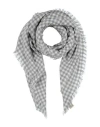 Destin Woman Scarf Light Grey Size - Wool, Cashmere, Silk
