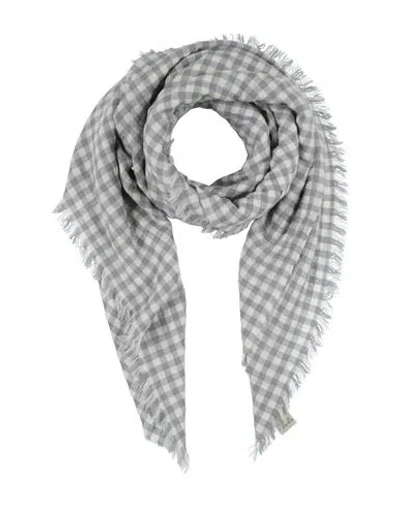 Destin Woman Scarf Light Grey Size - Wool, Cashmere, Silk