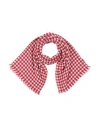 Destin Woman Scarf Red Size - Wool, Cashmere, Silk