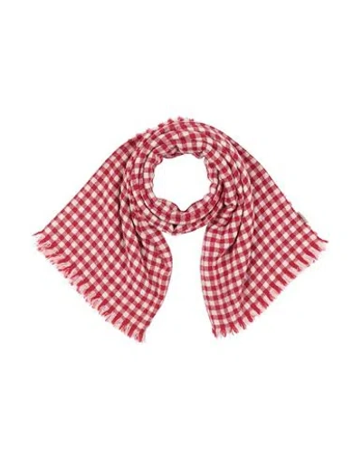 Destin Woman Scarf Red Size - Wool, Cashmere, Silk