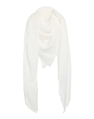 Destin Woman Scarf White Size - Cotton, Modal, Cashmere