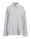 DESTIN DESTIN WOMAN SHIRT LIGHT GREY SIZE M WOOL, CASHMERE, POLYAMIDE