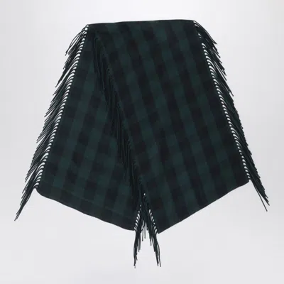 DESTIN WOMEN'S BRITISH CHECK WOOL AND CASHMERE SHAWL
