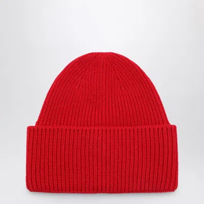 Destin Women's Red Wool And Cashmere Beanie
