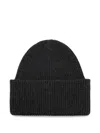 Destin Wool Beanie Hat In Black