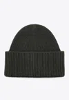 Destin Military Wool And Cashmere Beanie In Green