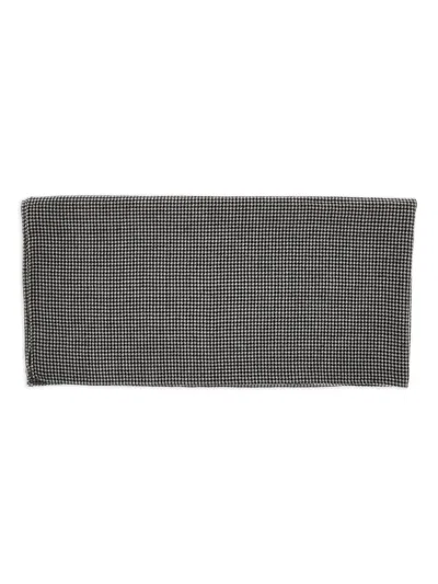Destin Houndstooth Wonderwool Scarf In Black