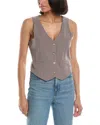 DESTINAIRE DESTINAIRE LINEN-BLEND VEST