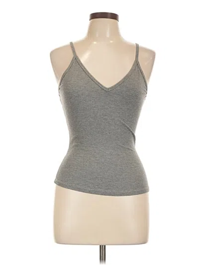 Pre-owned Destined Tank Top Gray Halter Neckline Tops