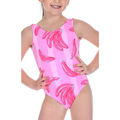 Destira Kids'  Banana Split One Piece Swimsuit In Pink