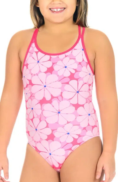 Destira Kids'  In Bloom Strappy One Piece Swimsuit In Multi