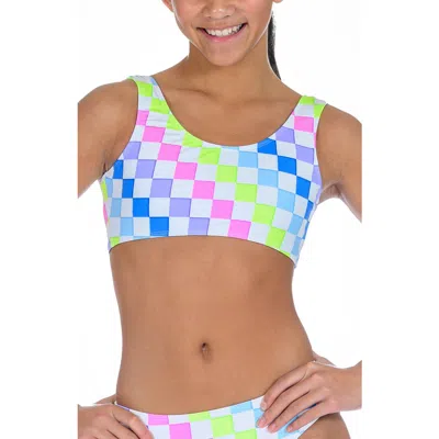 Destira Kids'  Limelight Bikini Top In Multi