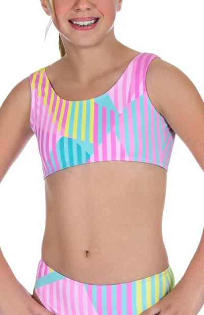 Destira Kids'  Sherbet Bikini Top In Multi
