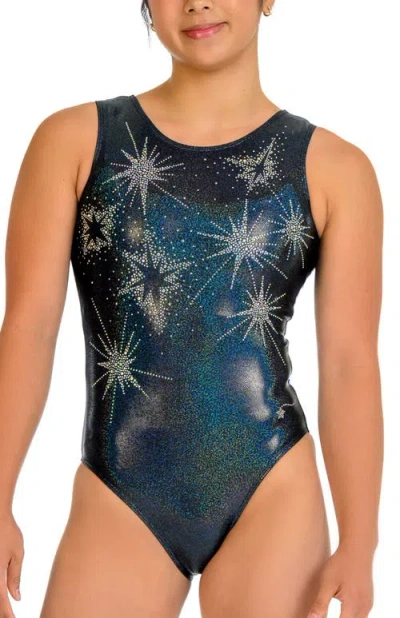 Destira Kids'  Starry Night Leotard In Blue