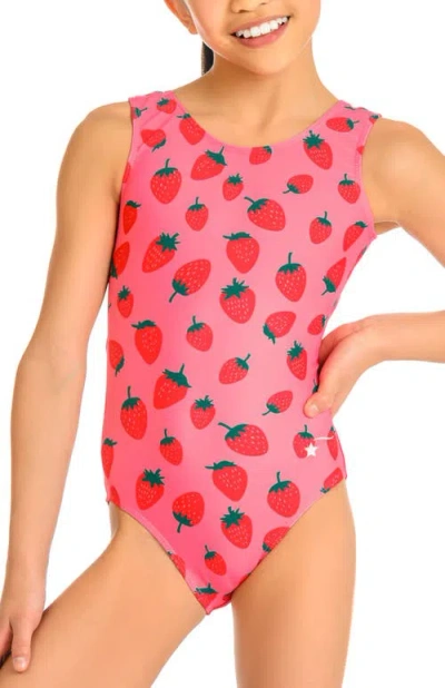 Destira Kids'  Strawberry Fields Leotard In Pink