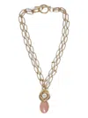 D’estrëe Medallion-chain Necklace In Gold