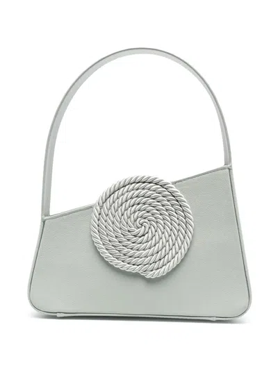 D'estree Albert Leather Shoulder Bag In Grey