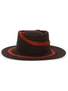 D'estree Alvar Ribbon-band Fedora In Brown