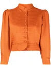 D'estree Amoako Button-fastening Jacket In Orange