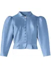 D'estree Amoako Fitted Jacket In Blue