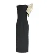 D'estree Asymmetric Franz Midi Dress In Black