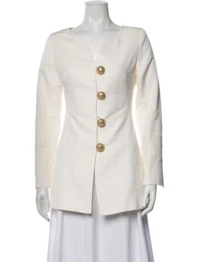 Pre-owned D'estree Blazer In Neutrals