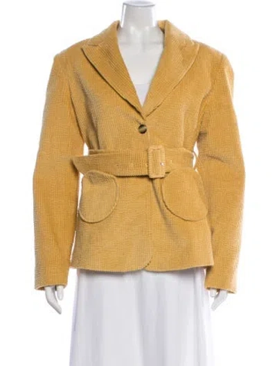 Pre-owned D'estree Blazer W/ Tags In Yellow
