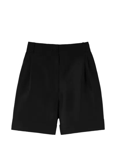 D'estree Daniel Satin-twill Shorts In Black