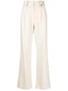 D'estree Charlotte Straight-leg Trousers In Neutrals