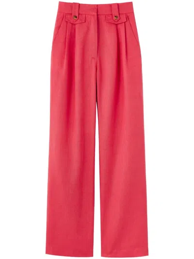 D'estree Charlotte Wide-leg Trousers In Pink